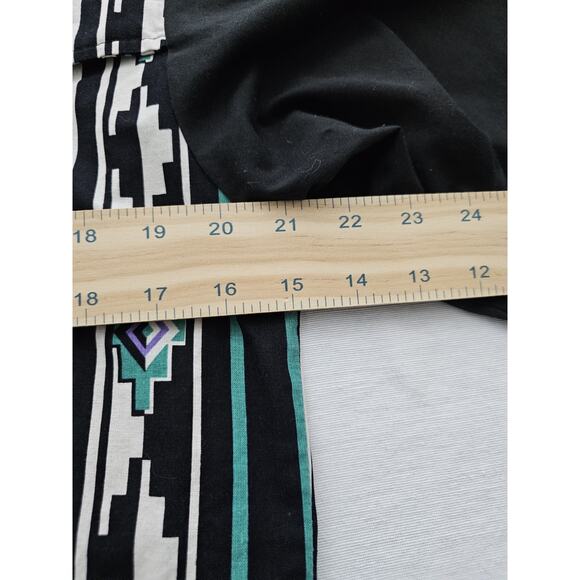 VTG Steer West Button Down Long Sleeve Aztec Shirt Made in USA Size L - Picture 8 of 11